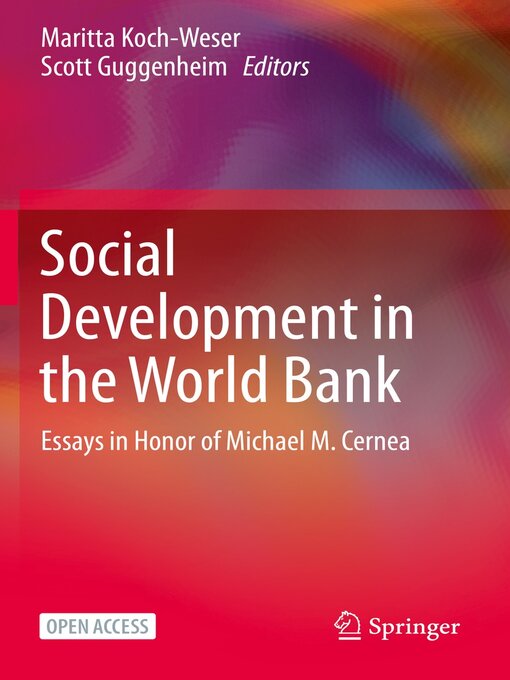 Title details for Social Development in the World Bank by Maritta Koch-Weser - Available